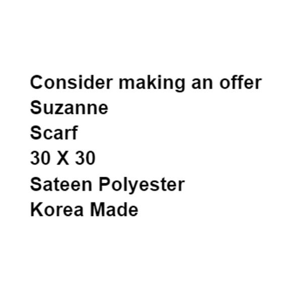 Vtg Suzanne Scarf Mint Green Sateen Polyester Korea Made Head Neck Estate - Picture 2 of 5